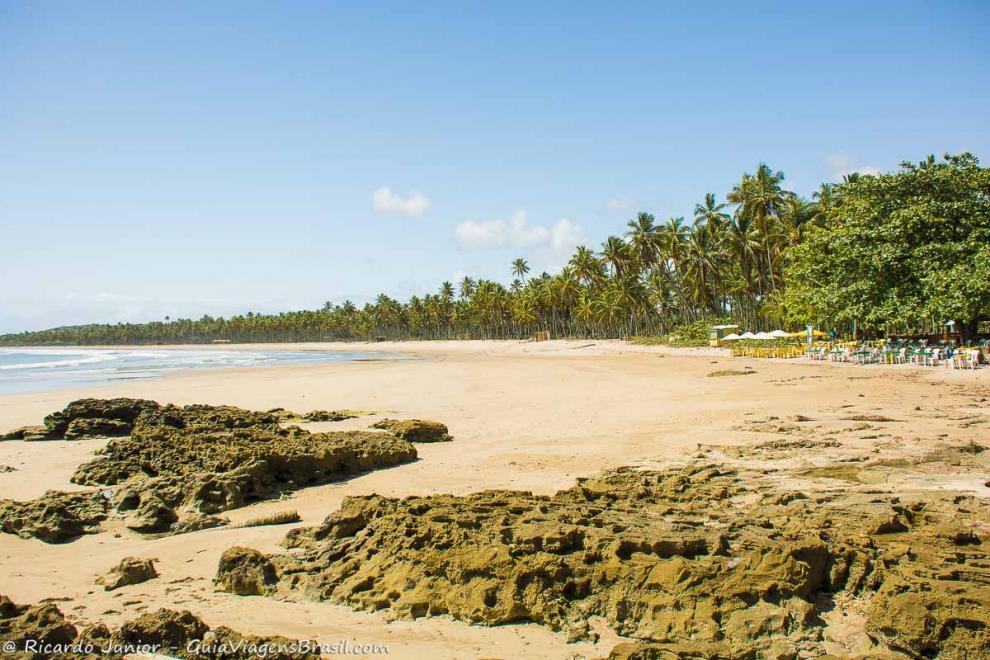 Imagem da paradisíaca Praia da Cueira na Ilha de Boipeba.